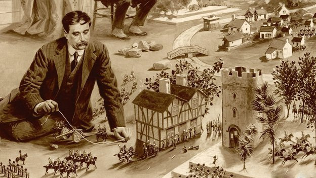 H.G. Wells, savaş oyunları oynarken