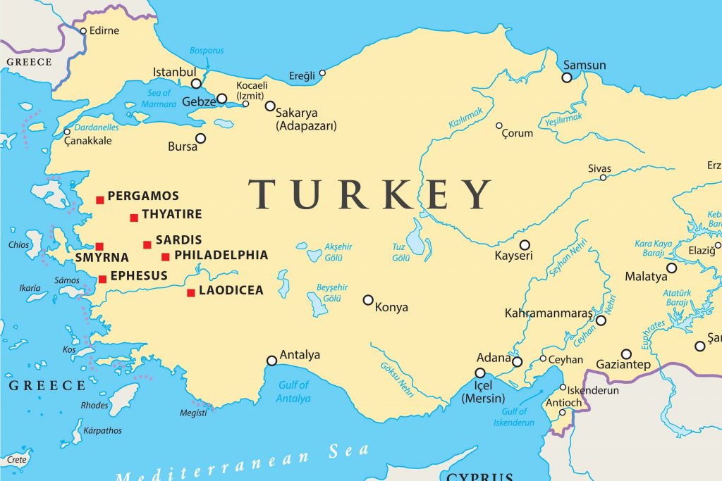 Seven churches yeni kilise türkiye turkey
