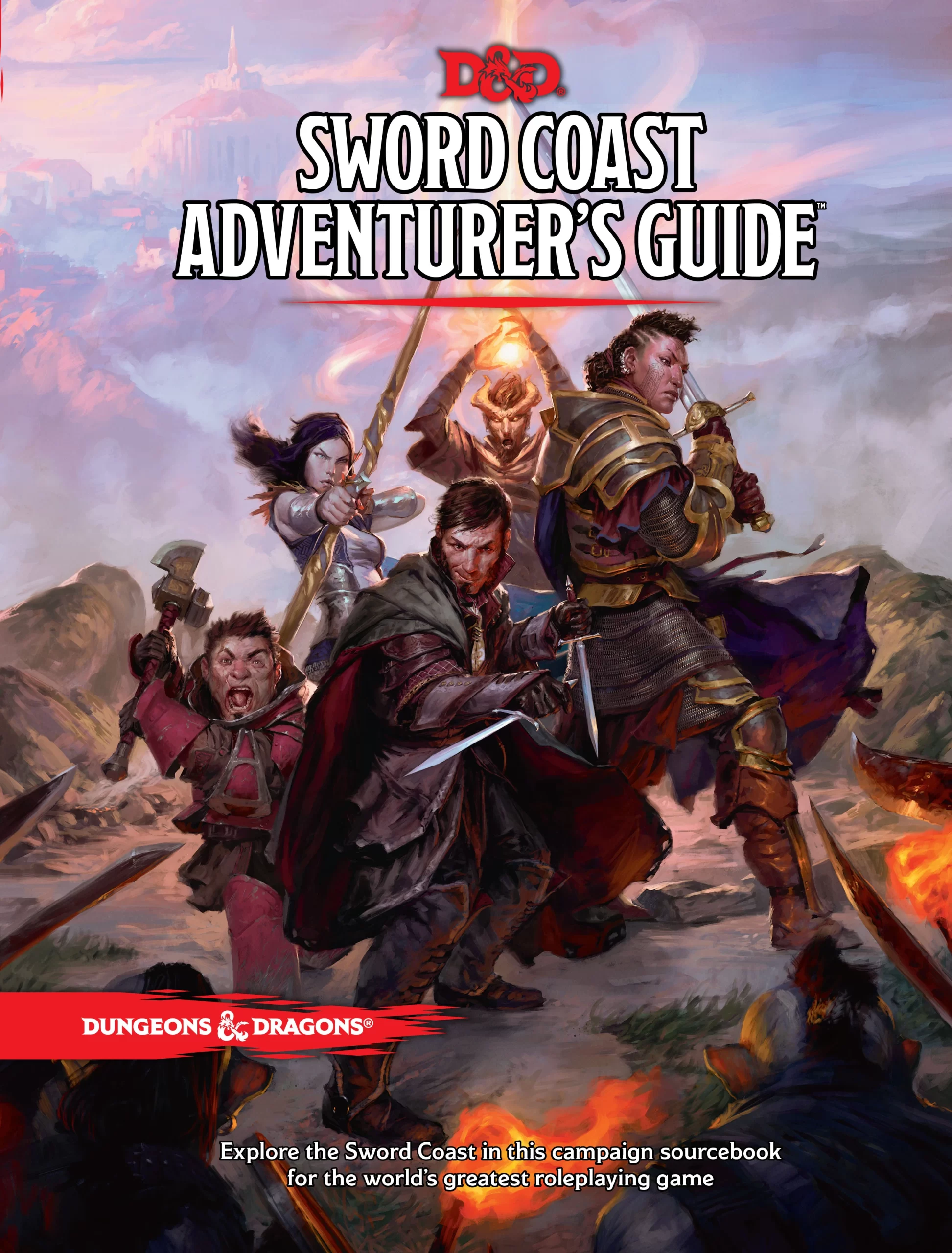 Книги про рпг. Sword Coast Adventurer’s Guide. DND Sword Coast. Sword Coast Adventurer's Guide книга. DND побережье мечей.