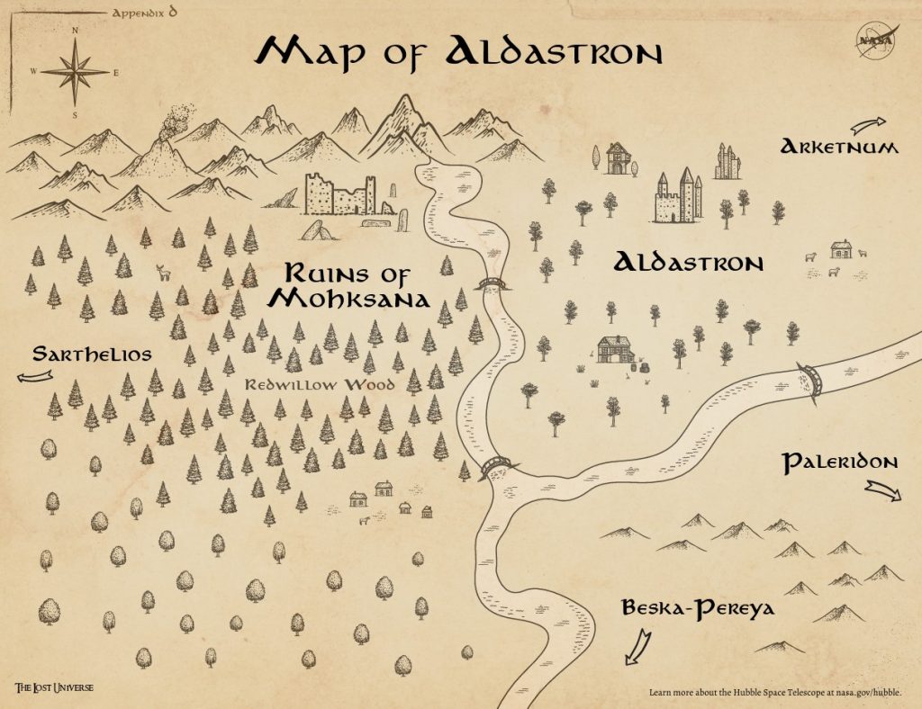 The Lost Universe - Map of Aldastron